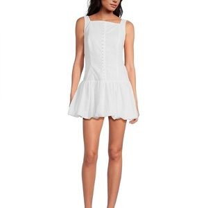 Giani Bini White Sleeveless Mini Dress summer size 12